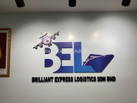 BRILLIANT EXPRESS LOGISTICS SDN BHD 3D PVC BOARD SIGNBAGE AT TAMAN BAYU KLANG SELANGOR