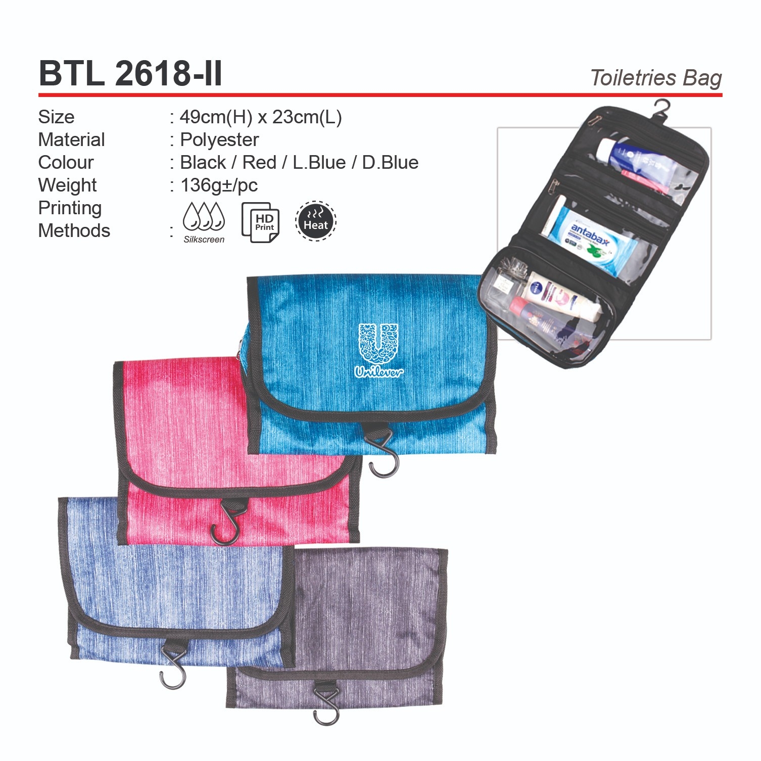 D*BTL2618-II Toiletries Bag (A)
