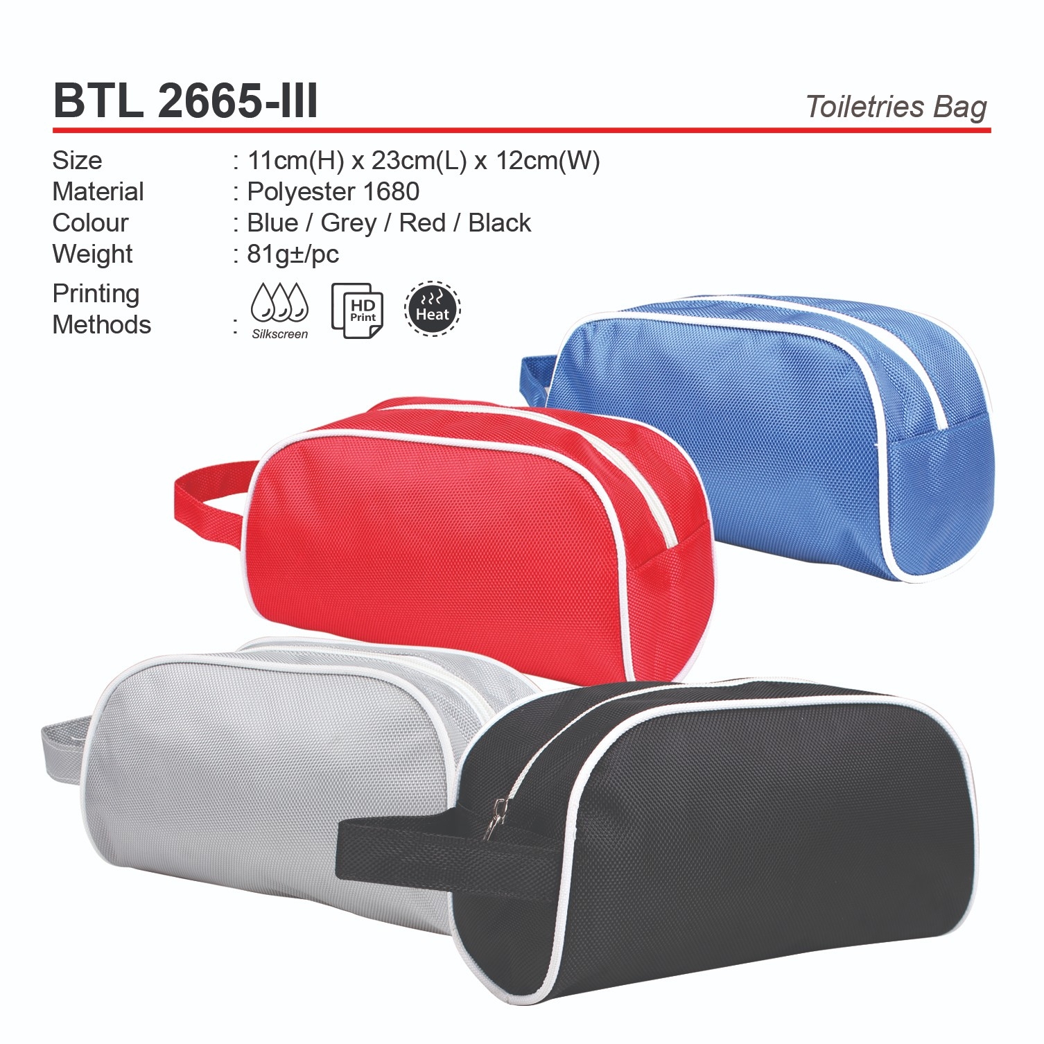 D*BTL2665-III Toiletries Bag (A)