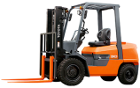 TOYOTA 3 Ton Diesel Forklift, Standard Mast 2 Stage 4 Meter Solid Tire Others