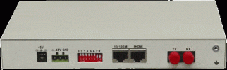 2 Voice (FXS/FXO) POTS Fiber Multiplexer / Converter, With Additional Ethernet Port Voice Over Fiber Mux Series Fiber Optical Multiplexers AD-Net