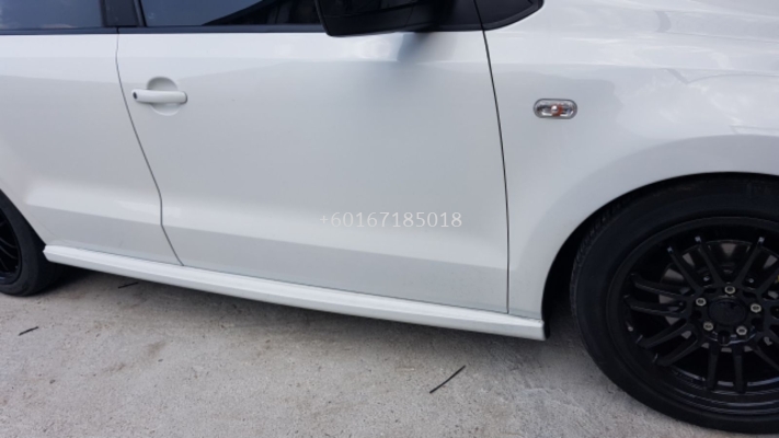 volkswagen polo sedan side skirt gti Style pp material new set 