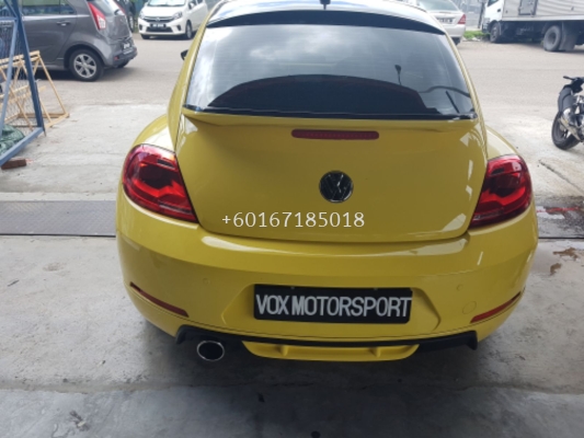 volkswagen beetle abt style rear lip add on frp pp material new set