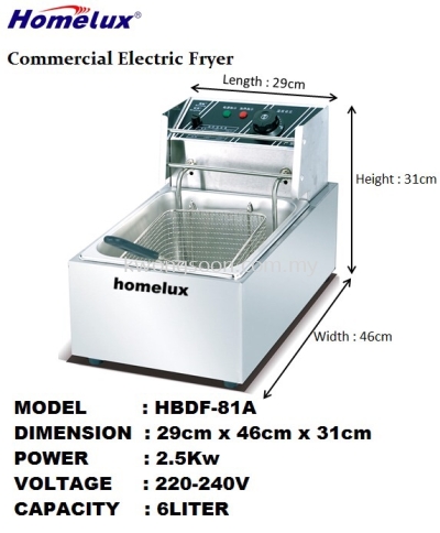 Commercial Single Tank Deep Fryer Machine Electric ը¯