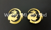 PVD Titanium Coating Gold Name Tag Logo Laser-Cutting Products