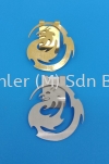 PVD Titanium Coating Name Tag Logo Laser-Cutting Products