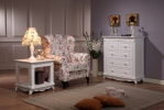 DIANA - WING CHAIR, 5 CHEST DRAWER & END TABLE DIANA 0002