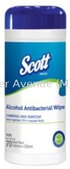 SCOTT Alcohol Antibacterial Wipers Scott Kimberly-Clark