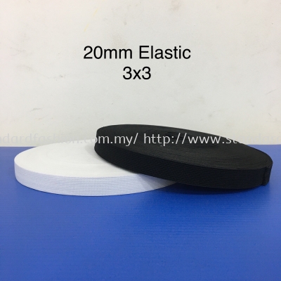 20mm Elastic 3x3
