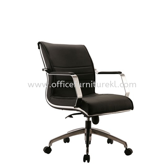 EMAXIN LOW BACK DIRECTOR CHAIR | LEATHER OFFICE CHAIR SETAPAK KL