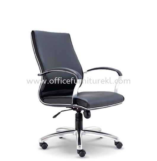 CONTI MEDIUM BACK DIRECTOR CHAIR | LEATHER OFFICE CHAIR SUNWAY DAMANSARA PJ