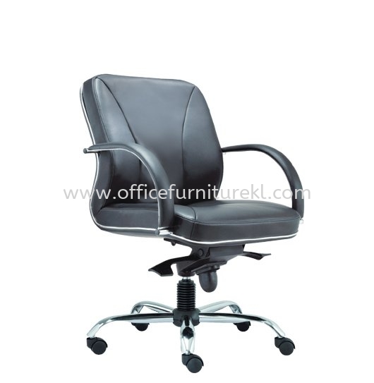 CERIA LOW BACK DIRECTOR CHAIR | LEATHER OFFICE CHAIR SEPANG SELANGOR