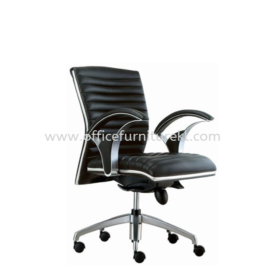 ZINGER LOW BACK DIRECTOR CHAIR | LEATHER OFFICE CHAIR SUBANG SELANGOR