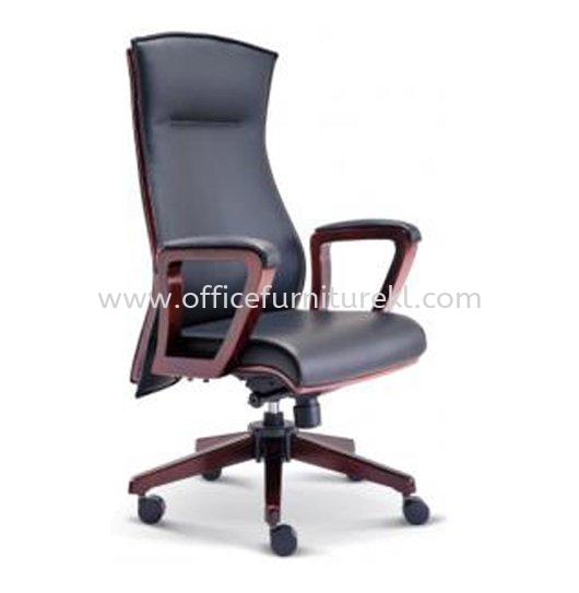 EMILY DIRECTOR HIGH BACK LEATHER OFFICE CHAIR - Top 10 Promotion Wooden Director Office Chair | Director Office Chair Berjaya Time Square | Director Office Chair Ttdi Jaya | Director Office Chair Subang 2 