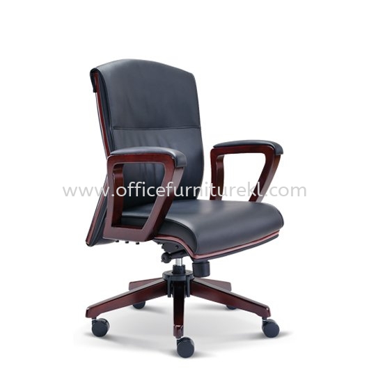 FLORA LOW BACK DIRECTOR CHAIR | LEATHER OFFICE CHAIR PUDU KL