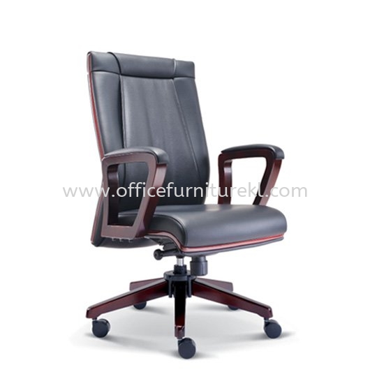 RIANA MEDIUM BACK DIRECTOR CHAIR | LEATHER OFFICE CHAIR AMPANG JAYA SELANGOR