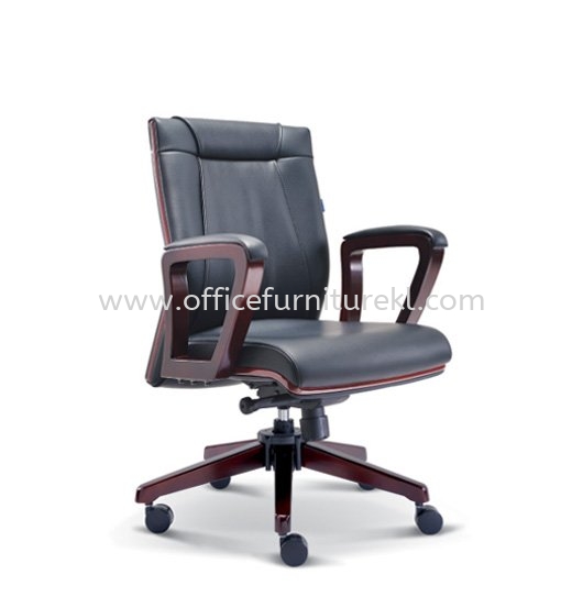 RIANA DIRECTOR LOW BACK LEATHER OFFICE CHAIR - Top 10 Best Office Furniture Product Wooden Director Office Chair | Wooden Director Office Chair Mont Kiara | Wooden Director Office Chair Puncak Kiara | Wooden Director Office Chair Salak South 