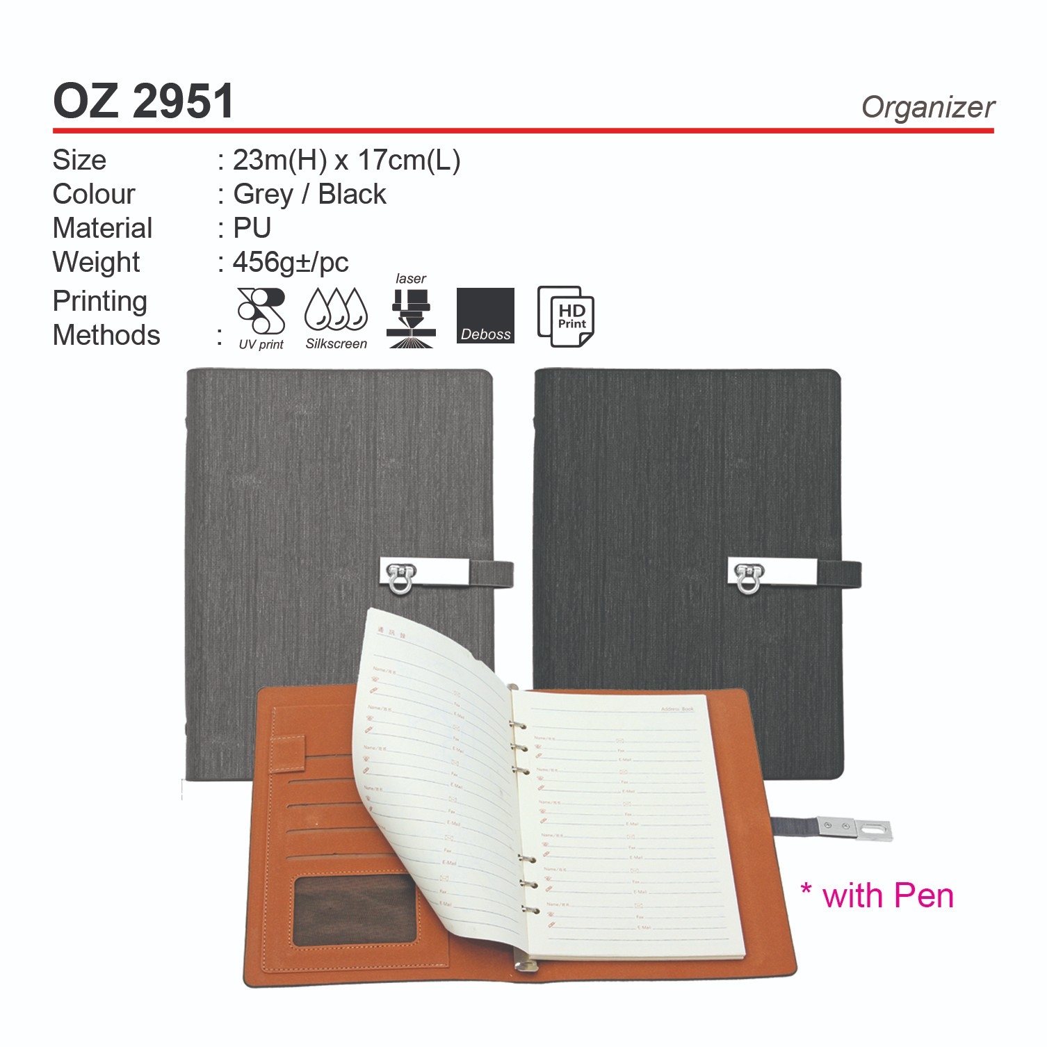 D*OZ 2951 Organizer