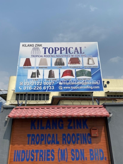 Tropical Roofing Industries (m) sdn bhd Billboard signboard at Telok Panglima Garang Selangor