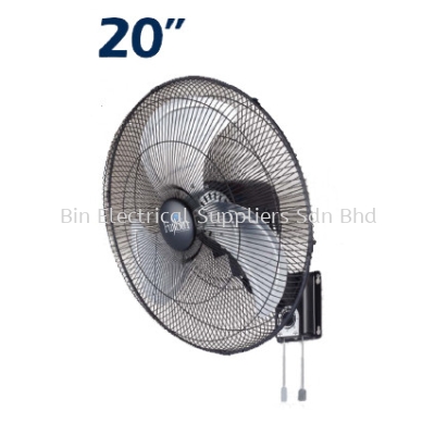 Wall Fan Black Body (Aluminium 3 Blade) FBW-20B