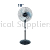 Standing Fan Black Body (Aluminium 3 Blade) FBS-18B Stand Fan