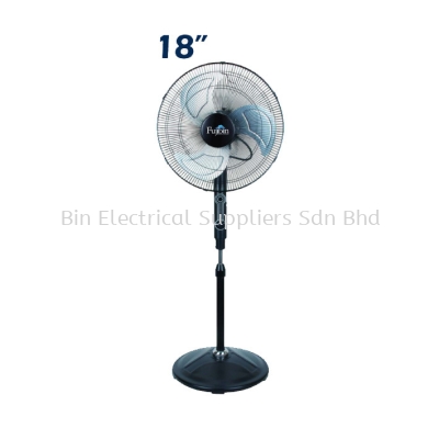 Standing Fan Black Body (Aluminium 3 Blade) FBS-18B