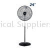 Standing Fan Black Body (Aluminium 3 Blade) FBS-24 Stand Fan