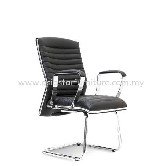 ZICA VISITOR DIRECTOR CHAIR | LEATHER OFFICE CHAIR BUKIT BINTANG KL