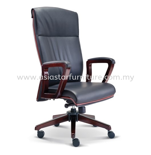 FLORA HIGH BACK DIRECTOR CHAIR | LEATHER OFFICE CHAIR TTDI PJ MALAYSIA