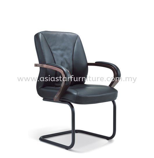 MERCU VISITOR DIRECTOR CHAIR | LEATHER OFFICE CHAIR SETAPAK KL 