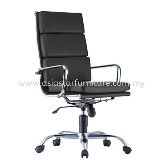 LEO-PAD HIGH BACK EXECUTIVE CHAIR | LEATHER OFFICE CHAIR DATARAN PRIMA SELANGOR