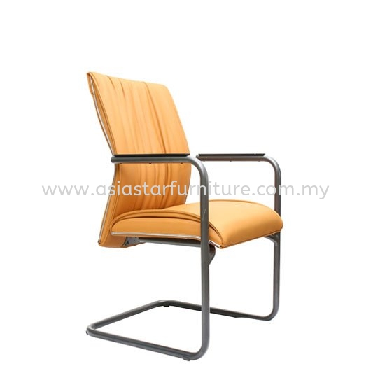 WONO VISITOR EXECUTIVE CHAIR | LEATHER OFFICE CHAIR SETIA ALAM SELANGOR