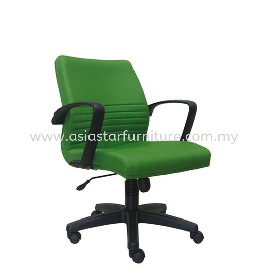 DEMO LOW BACK STANDARD CHAIR | FABRIC OFFICE CHAIR UPTOWN PJ SELANGOR