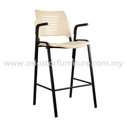 AEXIS PP STOOL CHAIR C/W ARMREST & 4 LEGGED EXPOY BLACK METAL BASE- folding/training chair - computer chair kelana jaya | folding/training chair - computer chair kelana square | folding/training chair - computer chair bandar teknologi kajang