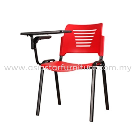 AEXIS PP CHAIR C/W WRITING TABLET & 4 LEGGED EPOXY BLACK METAL BASE - folding/training chair - computer chair ultramine industrial park | folding/training chair - computer chair taipan business centre | folding/training chair - computer chair pudu