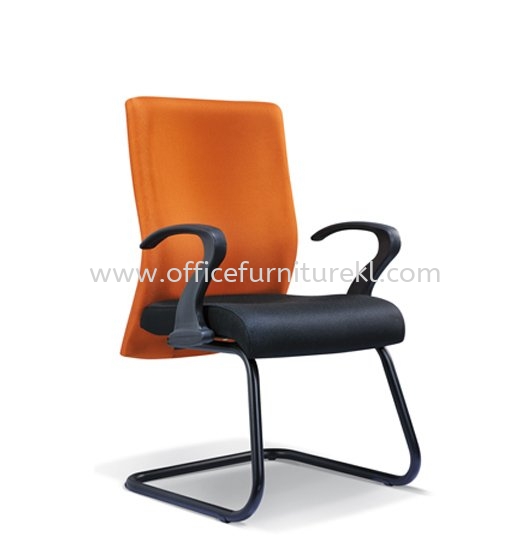 DERIT STANDARD VISITOR FABRIC CHAIR WITH EPOXY BLACK CANTILEVER BASE