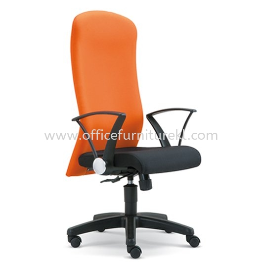 MUSS STANDARD HIGH BACK FABRIC CHAIR WITH POLYPROPYLENE BASE