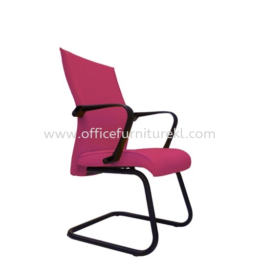 JENSI STANDARD VISITOR FABRIC CHAIR WITH EPOXY BLACK CANTILEVER BASE