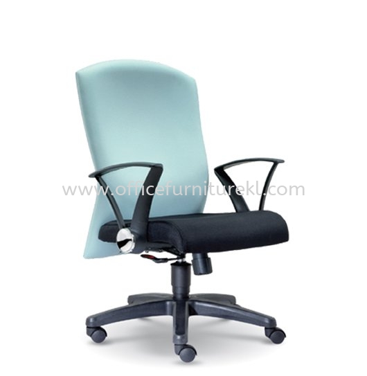 MOSIS STANDARD MEDIUM BACK FABRIC CHAIR WITH POLYPROPYLENE BASE