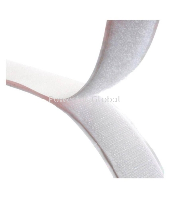 White-Nylon-Hook-Loop-Adhesive Velcro Tape