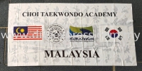 Custom Made Taekwondo Flag & Banner Sublimation Bendera & Pennant Flag  Baju Sublimation KL PJ Malaysia