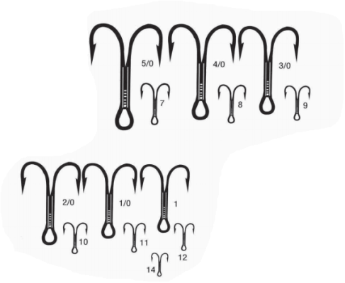 4079 TREBLE HOOK BABLESS NEEDLE (BRONZE)