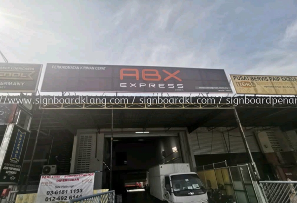 Abx express normal G.i signboard at batu caves Kuala Lumpur