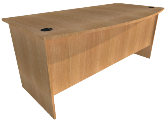 Writing Table D-Shape (Full Beech)