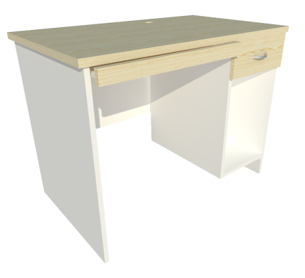 Computer Table (Maple + White)