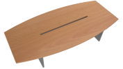 Meeting Table Curve (Beech + Graphite) Meeting Table Table Loose Furniture