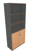 Full Height Half Glass (Beech + Graphite) Full Height Half Door Cabinets Loose Furniture