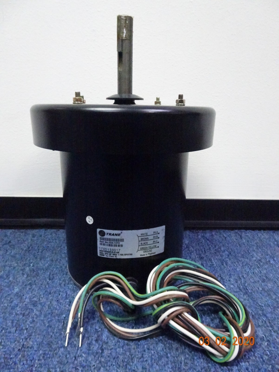 TRANE 024-1070 290W 50HZ/3PH/380V 6P 1.0A OUTDOOR FAN MOTOR