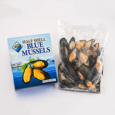 Half Shell Blue Mussel