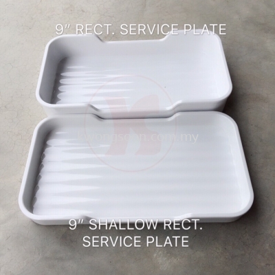 9 RECTANGULAR SERVICE PLATE